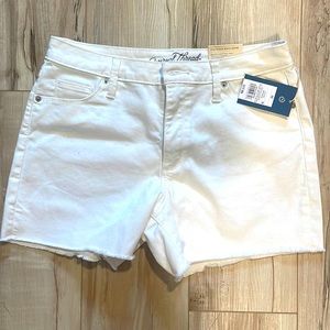 White Jean Shorts